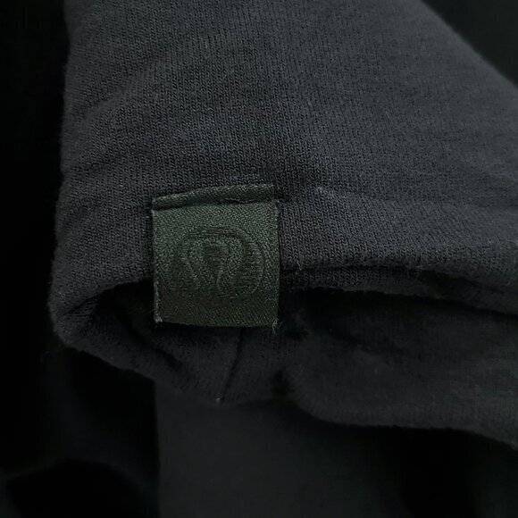 Lululemon Pleated Modal Fleece Pullover Sweatshirt Black 8/M - Picture 15 of 15